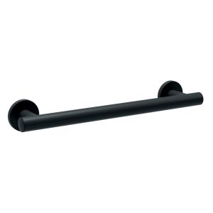 Bathex Yardley Stainless Steel Grab Rail 300mm Long 35mm Diameter - Black