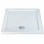 MX Elements Low profile shower trays Stone Resin Square 1200mm x 1200mm Flat top
