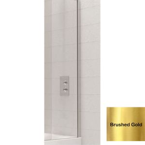 Kudos Wall Post Kit for Bath Screens - Brushed Gold