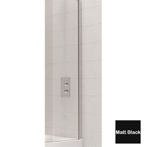 Kudos Wall Post Kit for Bath Screens - Matt Black