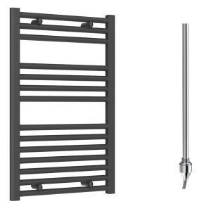 Reina Diva Electric Towel Radiator with Standard Element 600mm x 800mm - Anthracite