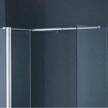 8mm Wetroom Support Bar T Piece Connector - Chrome