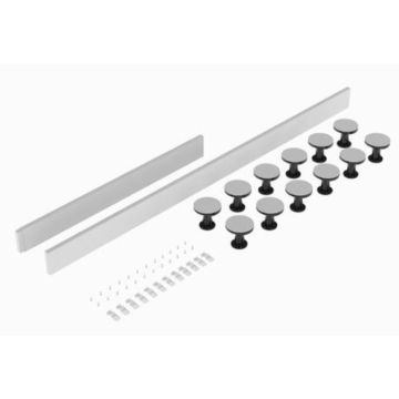 Nuie Leg Set Suitable for 1300-1800 Rectangular & Walk in Trays - White