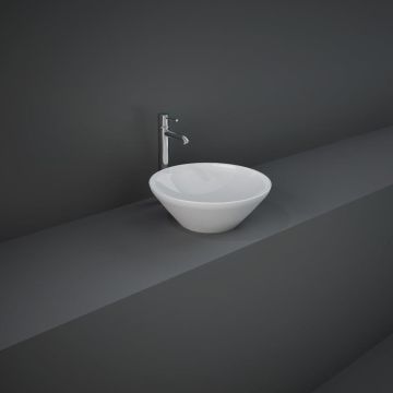 RAK Variant 360mm Countertop Round Basin - White