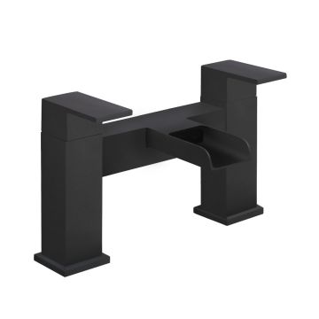 Waterfall Bath Filler - Matt Black