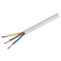 3093Y White Round 3 Core 1mm Heat Resistant Cable -50mtr Roll