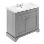 Hudson Reed Old London 1000mm Cabinet & 3TH Basin - Storm Grey