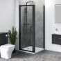 Aqua i 6 Black Pivot Shower Door 700mm x 1900mm High