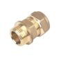 Brass Compression Male Iron Coupler 15mm x 3/8"