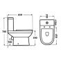Clematis Close Coupled Toilet With Soft Close Seat
