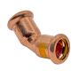 Copper Gas Press 22mm 45 Deg Obtuse Elbow
