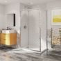 Coram Optima 6 3 Sided Shower Enclosure - 1000mm Sliding Door and 900mm Side Panels
