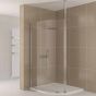 Eastbrook Valliant Walk-In Wetroom Shower Screen Offset Panel with Square Pole 1300mm