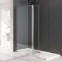Eastbrook Valliant Walk-In Wetroom Shower Screen Panel 1100mm with 300mm Flipper Panel - Type D