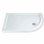 MX Elements 1300mm x 760mm Stone Resin Offset Quadrant Shower Tray Right Hand