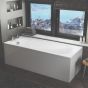 Ella Rowe Reggio Round Single Ended Bath 1600mm x 700mm - White