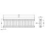Hudson Reed Colosseum 3 Column Horizontal Radiator 300mm x 999mm - White