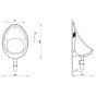 Lecico Two Bowl Exposed Urinal Pack