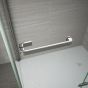 Merlyn 8 Series Frameless Hinge & Inline Shower Door with Side Panel 1600mm