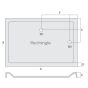 MX Elements Anti-Slip Rectangular Shower Tray 800mm x 700mm