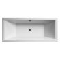 Nuie Asselby 1700mm x 700mm Square Double Ended Bath