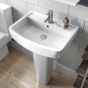 Nuie Bliss 520mm 1 Tap Hole Basin & Pedestal