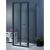 Aqua i 3 Sided Shower Enclosure - 900mm Bifold Door and 800mm Side Panels - Matt Black