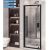 Eastbrook Vantage 2000 Pivot Shower Door 800mm - Matt Black