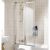 Lakes White Classic Framed Double Panel Bath Screen 950mm x 1400mm