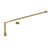 Nuie 1000mm Wetroom Screen Support Bar Kit - Brushed Brass