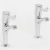Skara 1/4 Turn Lever Sink Pillar Taps - Chrome