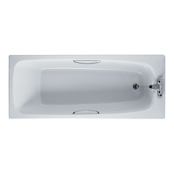 Logan Scott Rhea Single Ended Bath with Twin Grips 1700mm x 700mm - White
