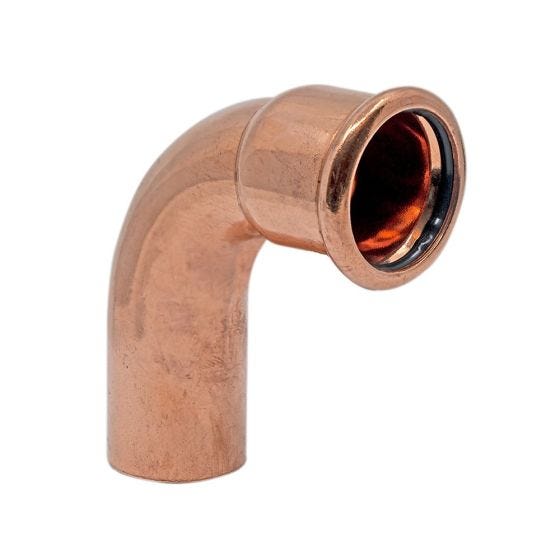 Copper M Press Fit 15mm 90 Deg Street Elbow