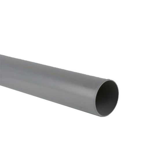 Grey 40mm Pushfit Waste Pipe - 3m Length
