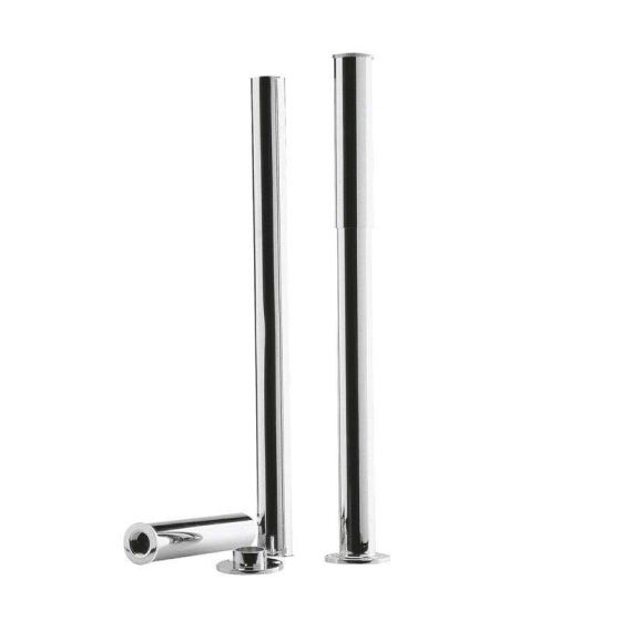 Hudson Reed Traditional Bath Legs with Adjustable Shrouds - Chrome