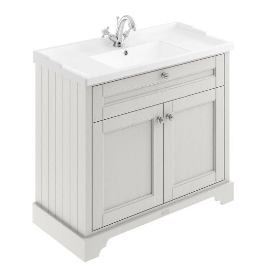 Hudson Reed Old London 1000mm Cabinet & 1TH Basin - Timeless Sand