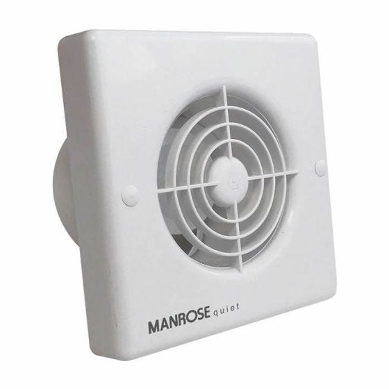 Manrose Quiet Pull Cord Extractor Fan 100mm / 4"