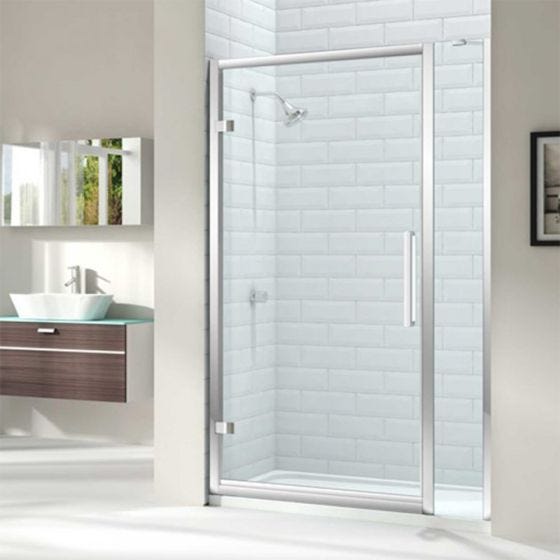 Merlyn 8 Series Hinge Shower Door With Inline Panel 1200mm