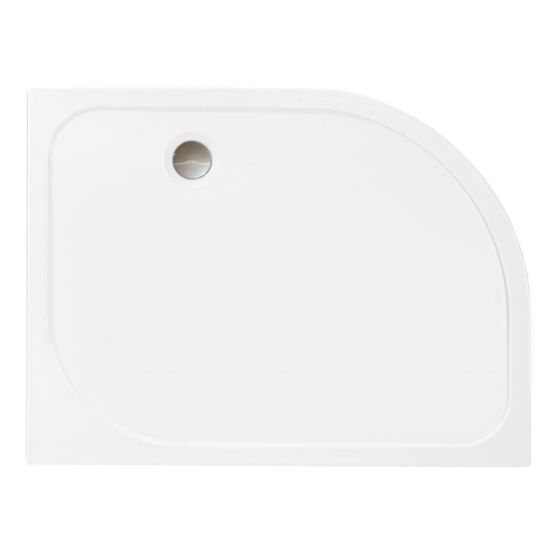 Merlyn Touchstone Slip Resistant Quadrant Shower Tray 1000mm x 800mm Left Hand - White 