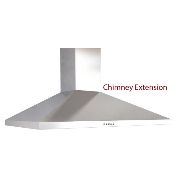 Prima Chimney Cooker Hood Extension - Stainless Steel