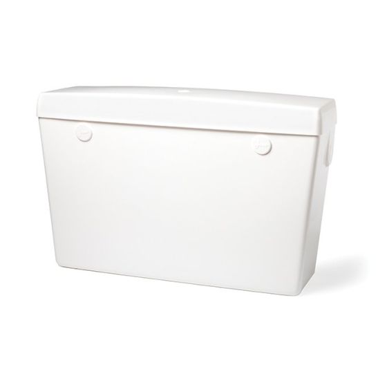 White 9 Litre Plastic Automatic High Level Cistern White - Side Inlet 