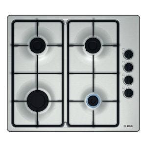 Bosch Series 2 PBP6B5B60 60cm Gas Hob with Rotary Knobs - Stainless Steel