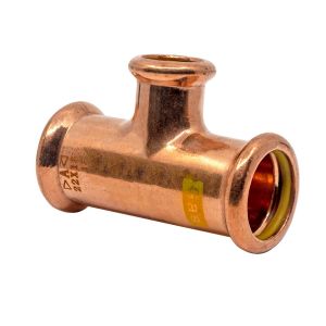 Copper Gas Press-Fit 28 x 28 x 22mm CxCxC Branch Tee
