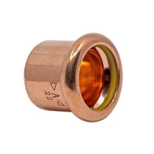 Copper Gas Press-Fit Cap End 15mm
