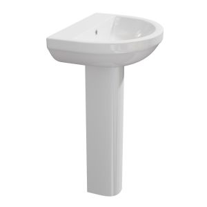 Kartell Code 530mm 1 Tap Hole Basin and Pedestal