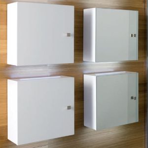 Eastbrook 400mm x 400mm Bathroom Cabinet with Single LED Knob