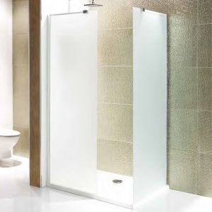 Eastbrook Volente Frameless Shower Enclosure Side Panel - Frosted Glass 500mm