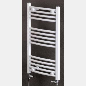 Eastbrook Wendover 800mm x 500mm Curved Ladder Towel Radiator - White