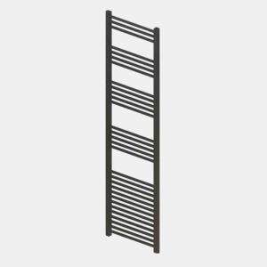 Eastbrook Wendover 600mm x 400mm Straight Ladder Towel Radiator - Matt Anthracite