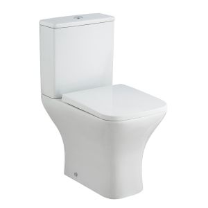 Elara Rimless Close Coupled Toilet With Soft Close Seat